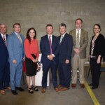 (L to R) ASB Vice President Gibson Vance, AG Cup Winners Clay Martin and Tara Helms, ASB President Bob Methvin, Attorney General Steve Marshall, Legal Food Frenzy Committee Co-Chair Matthew Parten, Alabama Food Bank Association Executive Director Laura Lester, ASB Executive Director Terri Lovell